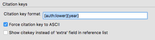 Zotero preferences